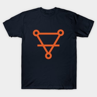 Alchemists symbol for clay - Orange T-Shirt